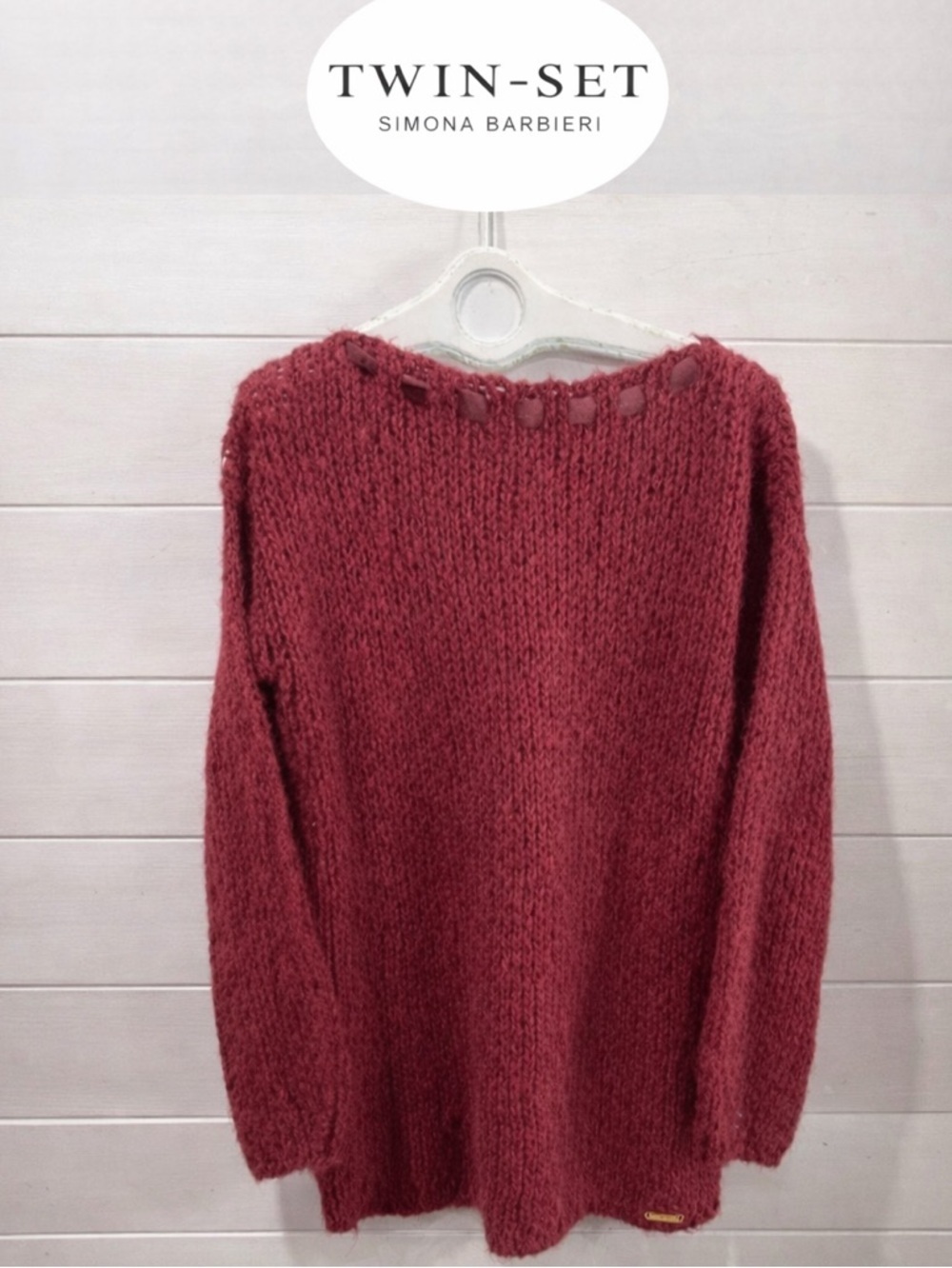 TWIN-SET SIMONA BARBIERI Knit Sweater – Size L (refer to measurements)